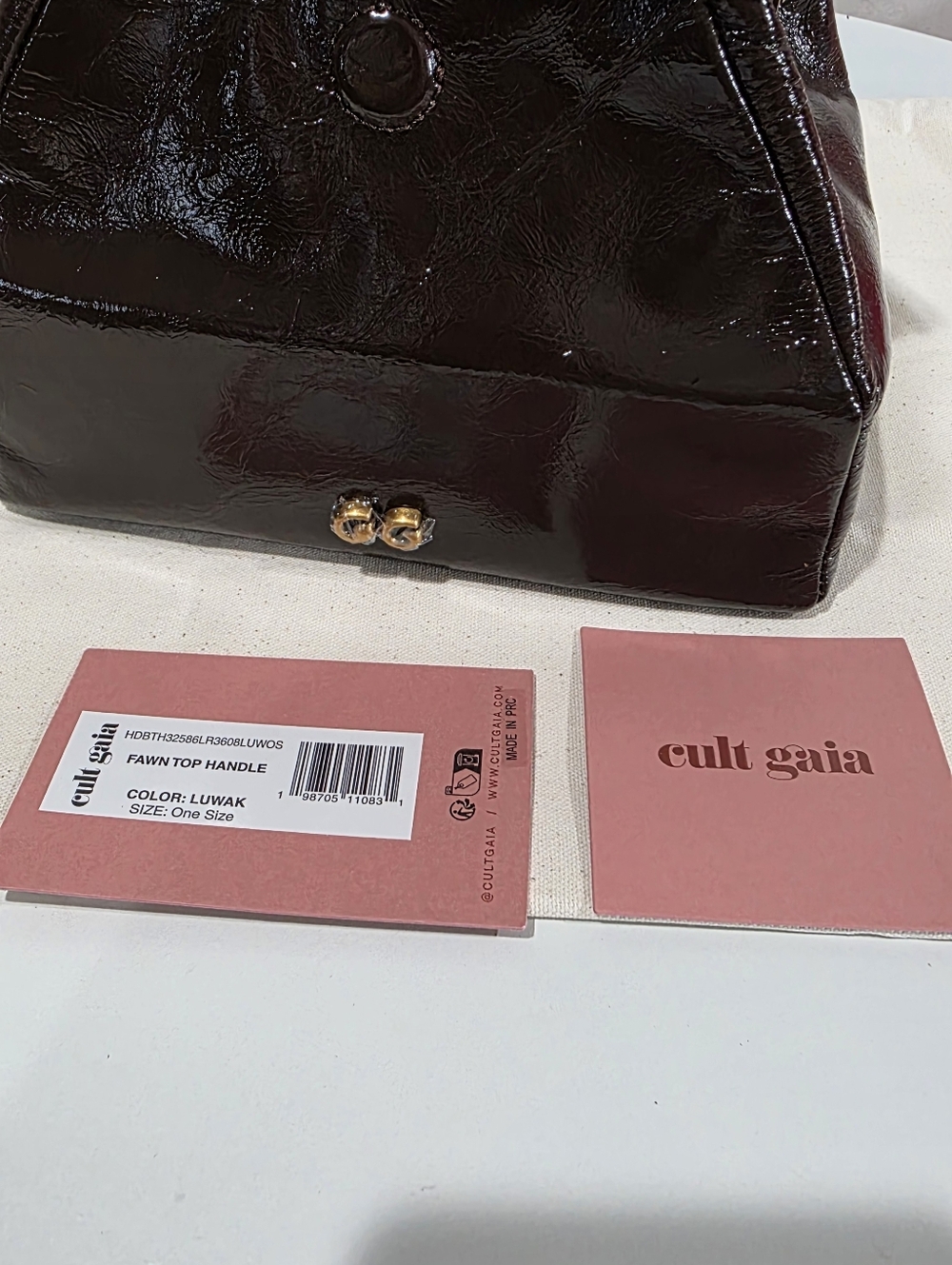 Cult Gaia Fawn Top Handle Brown - Picture 7 of 7
